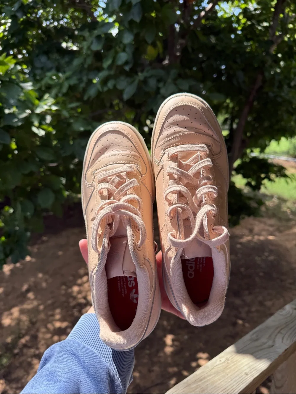 adidas Peach/Blush Low-Top Sneakers